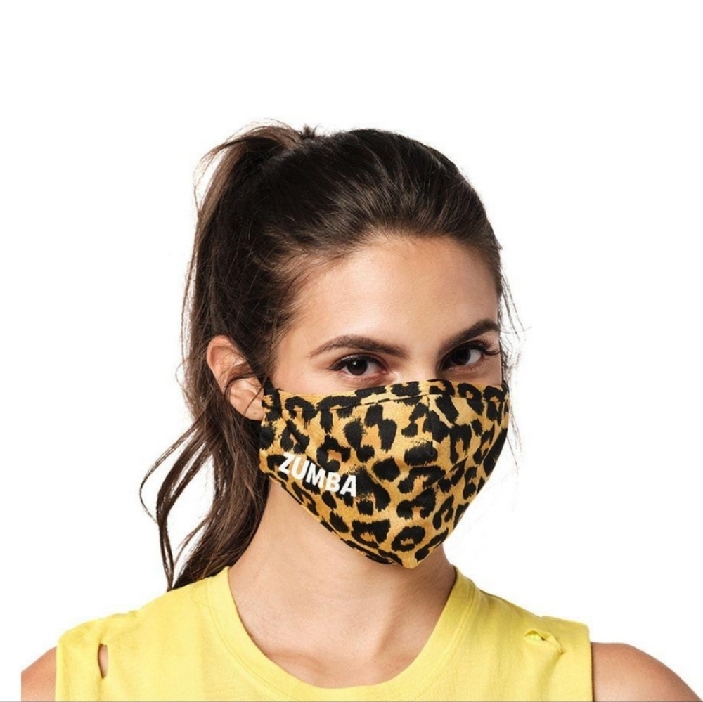 Zumba Fitness animal print covering face mask covering